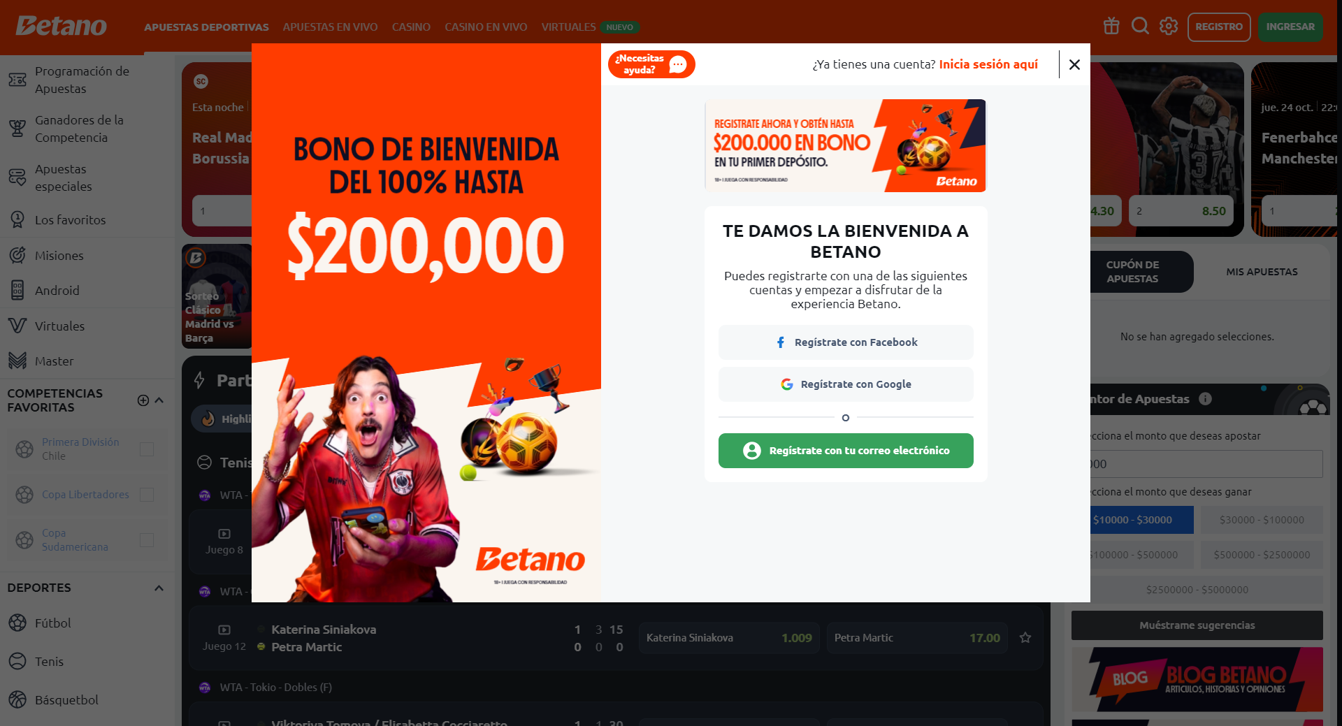 betano registration